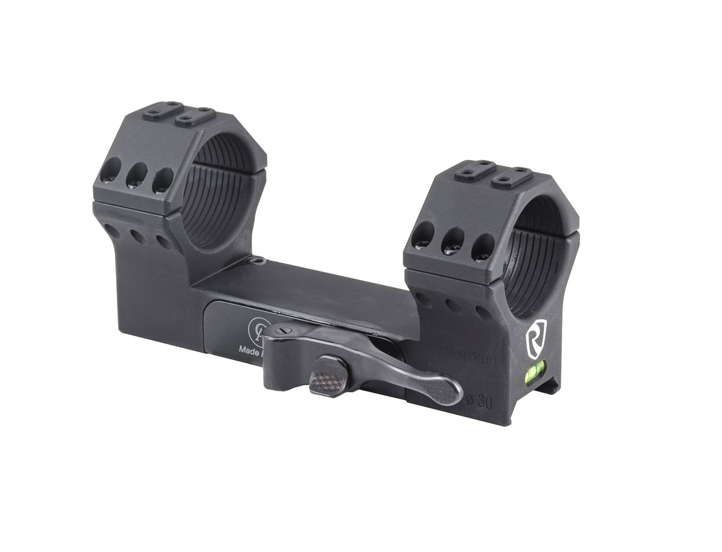 Riton Optics 30mm Quick Detach Mount – Picatinny, Hardened Steel, 0 MOA, Black Finish - Big Country Optics